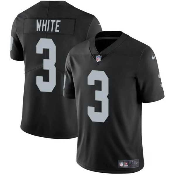 Men & Women & Youth Las Vegas Raiders #3 Zamir White Black 2024 Vapor Football Stitched Jersey->kansas city chiefs->NFL Jersey